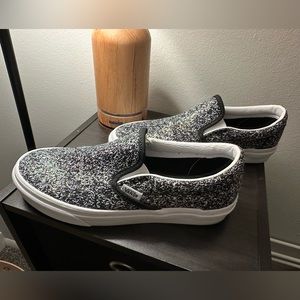 Vans Slip On- Sparkle Party; Size: 8